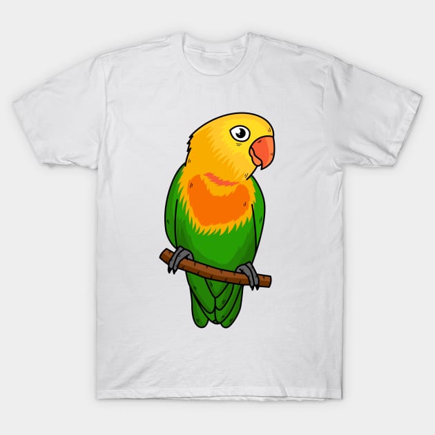 Cute lovebird cartoon parrot T-Shirt by Cartoons of fun